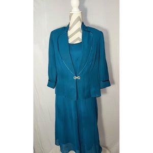 Teal formal dress